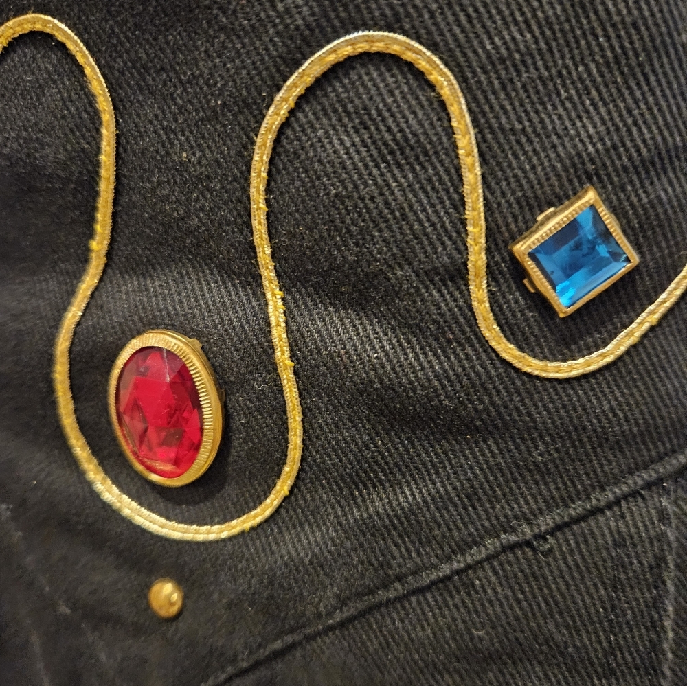 Vintage 80s Black Denim Pencil Skirt by SWITCH - Picture 9 of 14